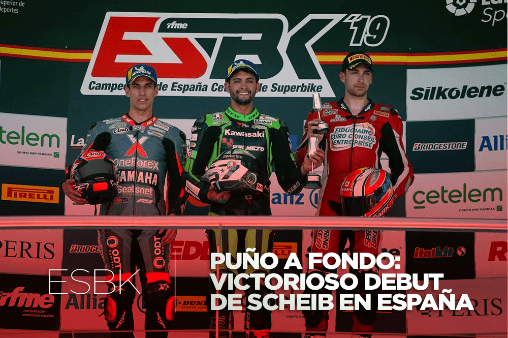 Superbike ESBK: Maxi Scheib puso el puño a fondo en su debut en España